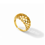 Gilded Mosaic Gold Plated Ring