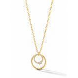 Double Grace Diamond Gold Plated Necklace