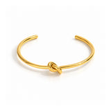 Knot Cuff Gold Plated Bracelet