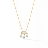 Snowdrop Diamond Gold Plated Necklace