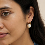 Classic Pearl Drop Gold Plated Earrings