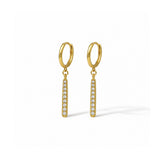 Moonbeam Grace Diamond Gold Plated Earrings