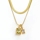 Forest And Frost Twinline Necklace
