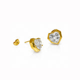 Cupid Glow Diamond Gold Plated Earrings