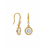 Moonlit Diamond Gold Plated Earrings