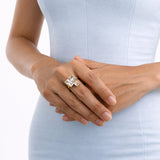 Crystal Block Ring