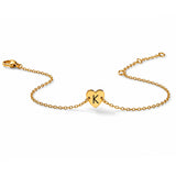 Personalized Engraved Gold Plated Heart Bracelet