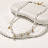 Gold-Plated Pearl DropNecklace