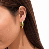Crystal Accent Hoops
