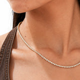 Nova Diamond Gold Plated Tennis Necklace