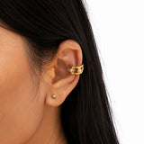 Honey Curl Gold-Plated Earcuffs