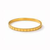 Modernist Marvel Gold Plated Bangle