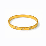Bold Reflection Gold Plated Bracelet