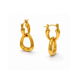 Twist of Elegance Gold Plated Earrings