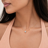 Celeste  Solitaire Gold Plated Necklace