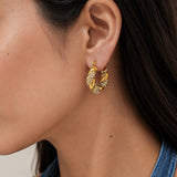 Nova Coil Gold Plated Hoops