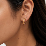 Rosé Gold-Plated Glow Hoops