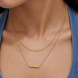 Minimal Layered Gold Plated Necklace