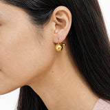 Gold Plated Bubble Hoop Earrings