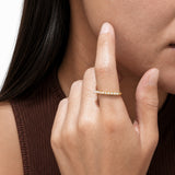Everluxe Micro Pearl Gold Plated Ring
