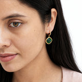 Crystal Bloom Gold Plated Earrings