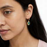 Crystal Bloom Gold Plated Earrings