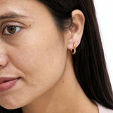 Opulent Curve Gold Plated Hoops