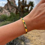 LuxeStack Gold Plated Gem Bangle