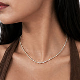Nova Diamond Gold Plated Tennis Necklace