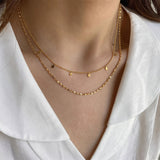 Twinkling Petals Gold-Plated Necklace
