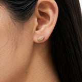 Lumière Leaf Diamond Studs