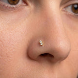 Lumi Duo Diamond Nose Pin