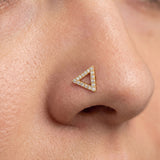 Aurelia Triangle Nose Pin