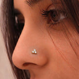 Lumi Trio Diamond Nose Pin