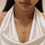 Silver Dazzle Diamond Necklace