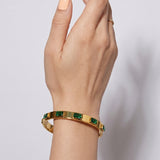 LuxeStack Gold Plated Gem Bangle