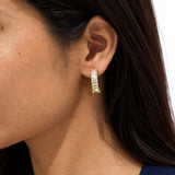Celine Gold Plated Micro Diamond Earring