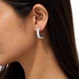 Celine Silver Micro Diamond Earring