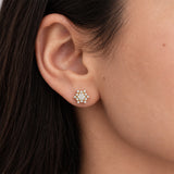 Virelle Diamond Cluster Earrings