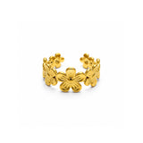 Auric Bloom Gold Plated Ring