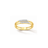 Elara Twin Row Diamond Ring