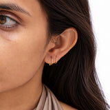 The Vortex Gold Plated Stud