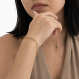 Serena Paperclip Gold Plated Bracelet
