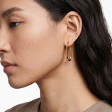 Modern Paperclip Hoops