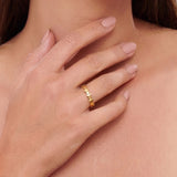 Golden Bead Ring