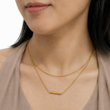 Minimal Layered Gold Plated Necklace