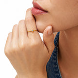 Light Drop Gold Plated Ring