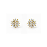 Aurelia Diamond Cluster Earrings
