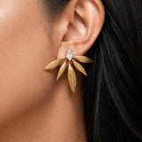 Maple stud earrings