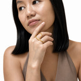 Aura Wave Gold-Plated Ring